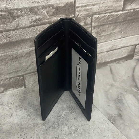 Michael Kors Cooper Colorblock Black and Pink Logo Camera Crossbody & Wallet Set - Picture 14 of 15